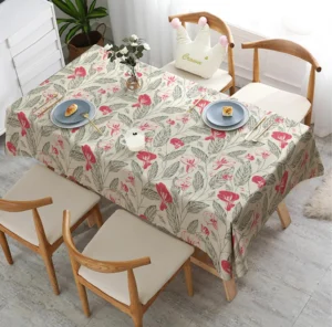 Botanical Leaves & Bloom Tablecloth