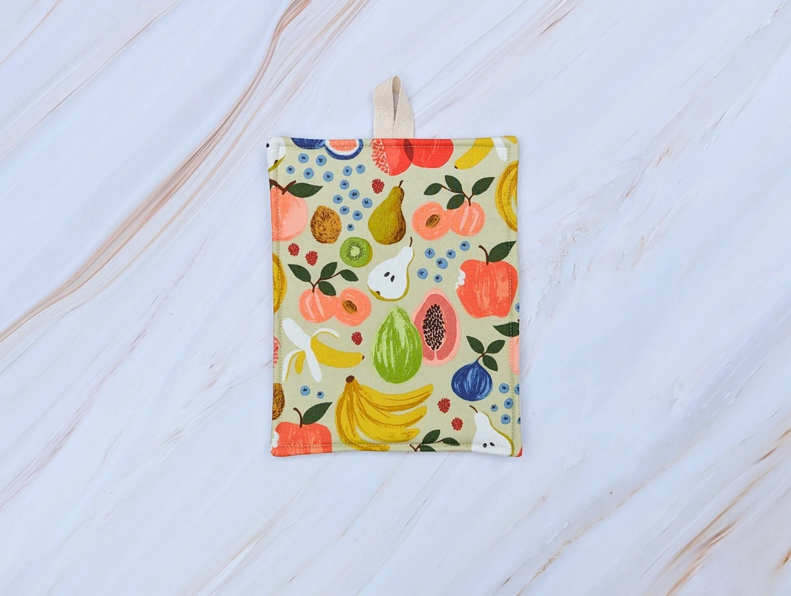 Fruit Stand Cream Floral Pot Holder