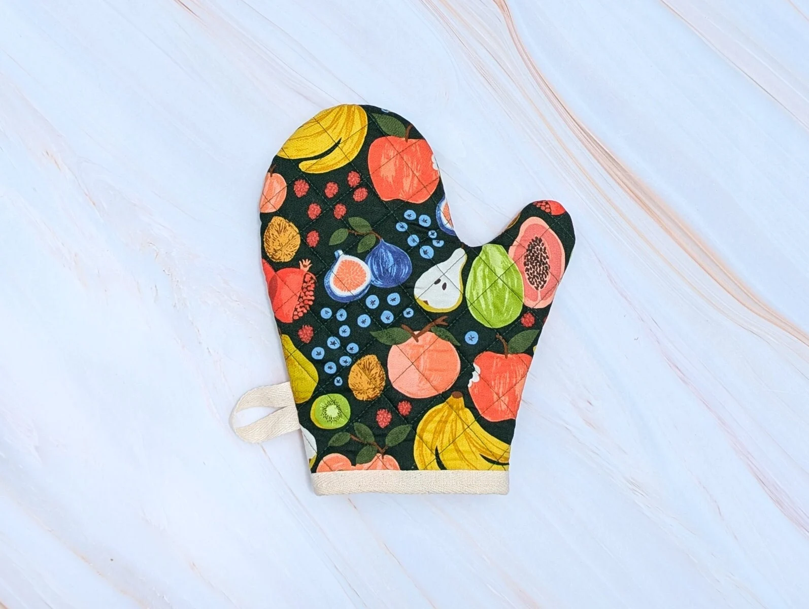 Fruit Stand Hunter Floral Oven Mitt
