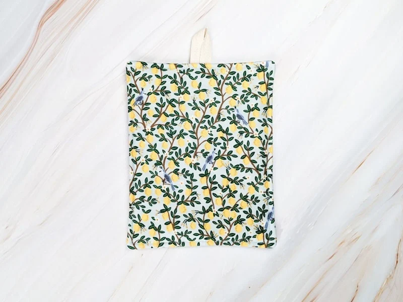 Lemon Grove Mint Floral Pot Holder