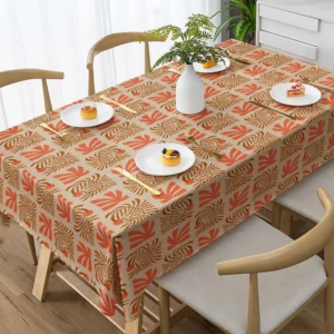 Mid-Century Modern Geometric Tablecloth