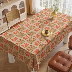 Mid-Century Modern Geometric Tablecloth