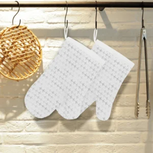 Airplane Print Pattern Heat Resistant Oven Mitts Pot Holders Set