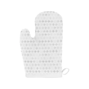 Airplane Print Pattern Heat Resistant Oven Mitts Pot Holders Set