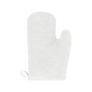 Arabic White Pattern Heat Resistant Oven Mitts Pot Holders Set