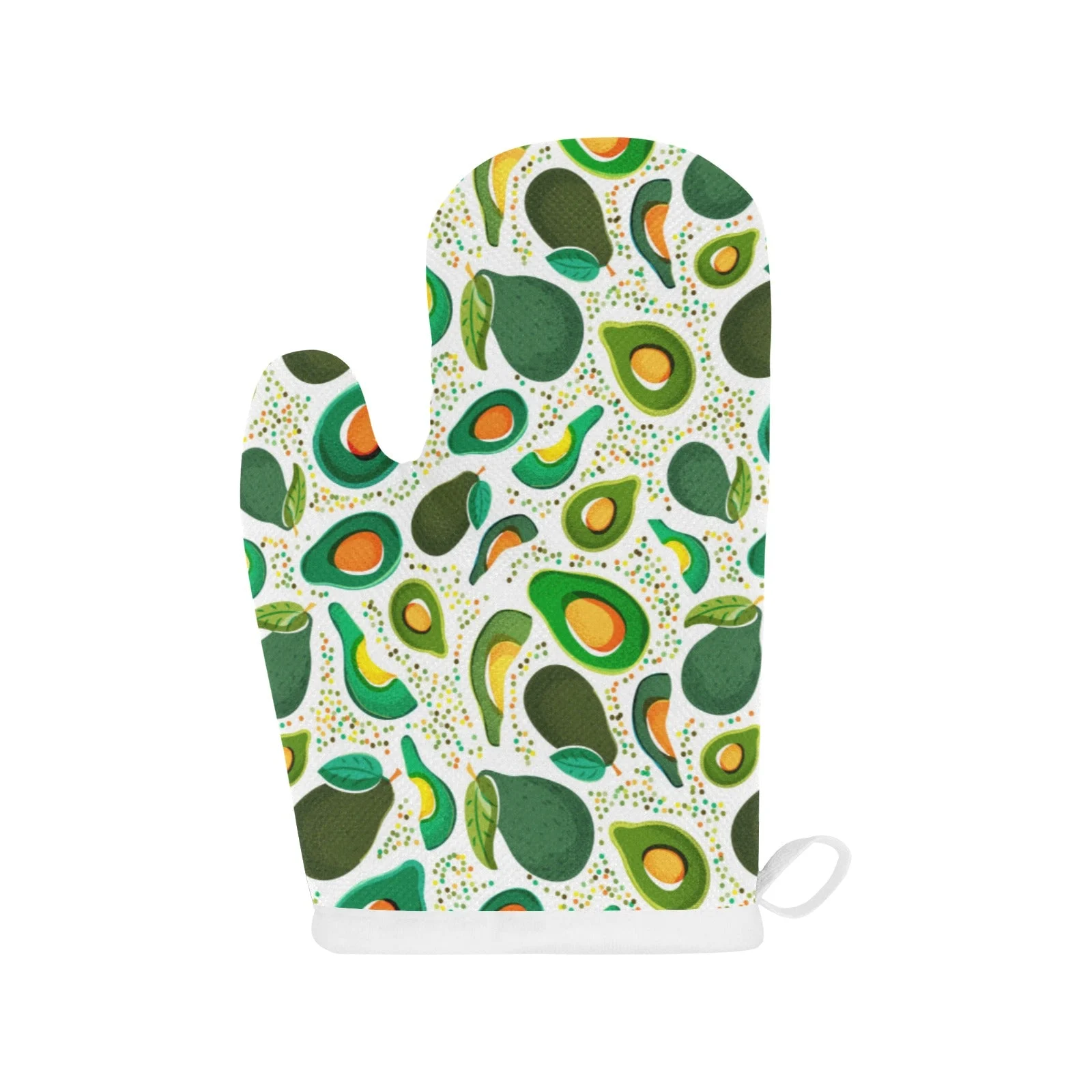 Avocado Design Pattern Heat Resistant Oven Mitts Pot Holders Set Avocado Design Pattern Heat Resistant Oven Mitts Pot Holders Set