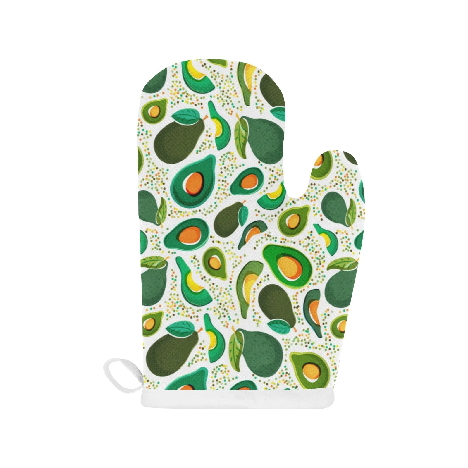 Avocado Design Pattern Heat Resistant Oven Mitts Pot Holders Set Avocado Design Pattern Heat Resistant Oven Mitts Pot Holders Set