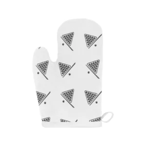 Billiard Ball Pattern Print Design 03 Heat Resistant Oven Mitts Pot Holders Set