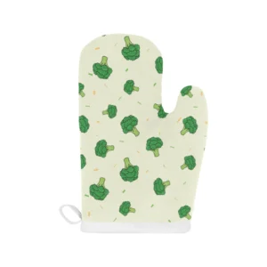 Broccoli Pattern Heat Resistant Oven Mitts Pot Holders Set