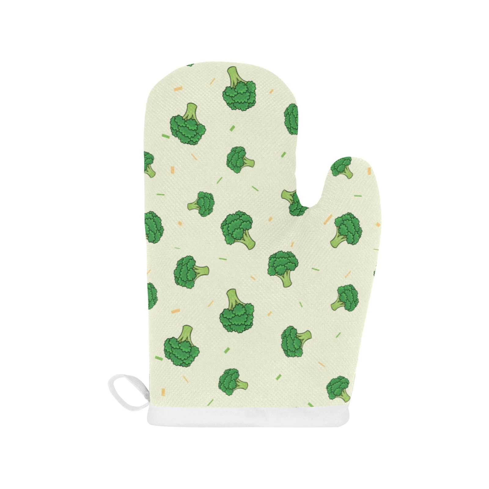 Broccoli Pattern Heat Resistant Oven Mitts Pot Holders Set Broccoli Pattern Heat Resistant Oven Mitts Pot Holders Set