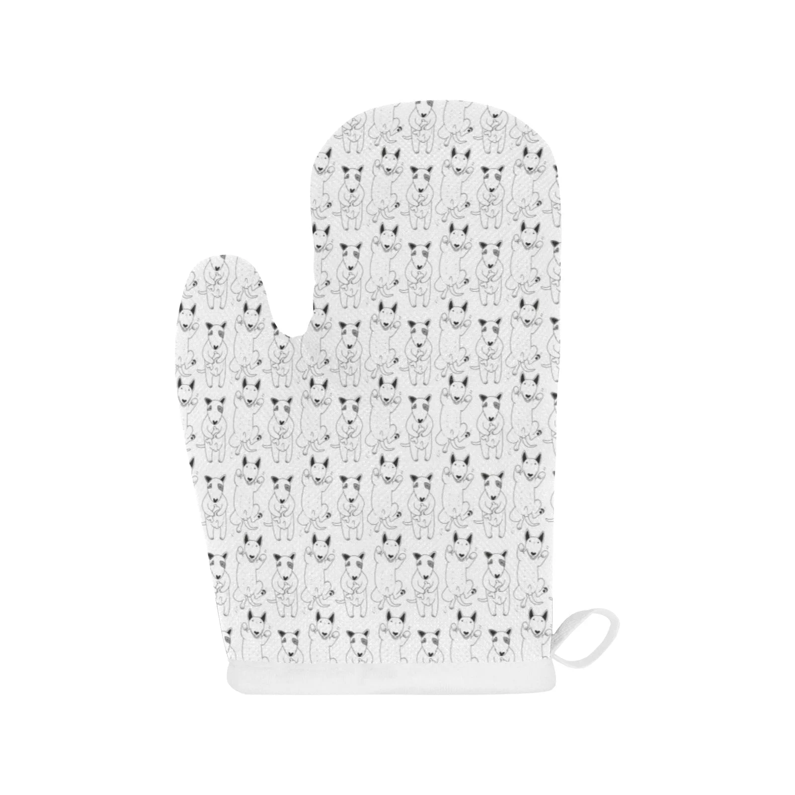 Bull Terrier Pattern Print Design 02 Heat Resistant Oven Mitts Pot Holders Set Bull Terrier Pattern Print Design 02 Heat Resistant Oven Mitts Pot Holders Set