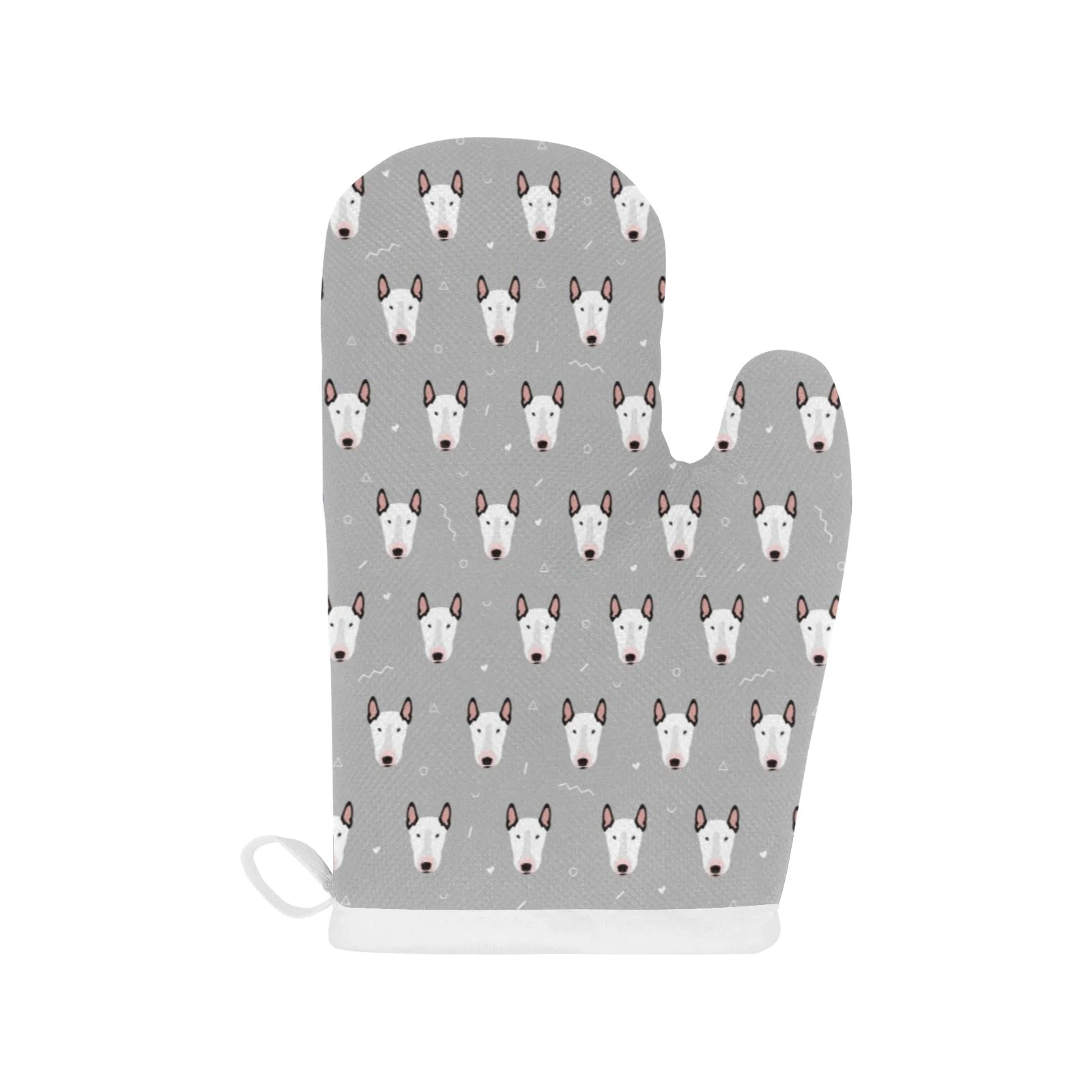 Bull Terrier Pattern Print Design 05 Heat Resistant Oven Mitts Pot Holders Set Bull Terrier Pattern Print Design 05 Heat Resistant Oven Mitts Pot Holders Set