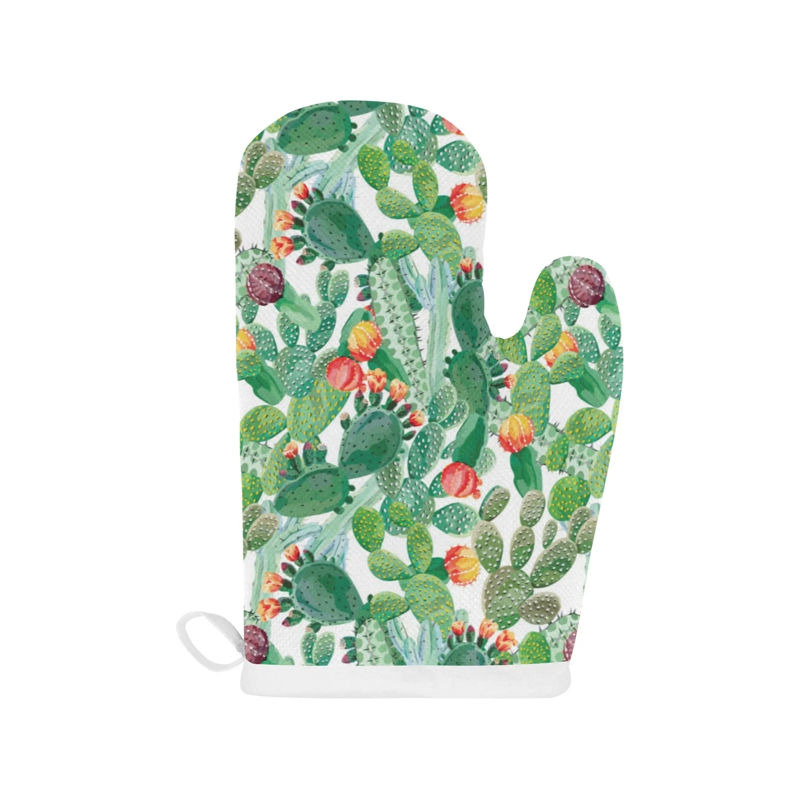 Cactus Design Pattern Copy Heat Resistant Oven Mitts Pot Holders Set Cactus Design Pattern Copy Heat Resistant Oven Mitts Pot Holders Set