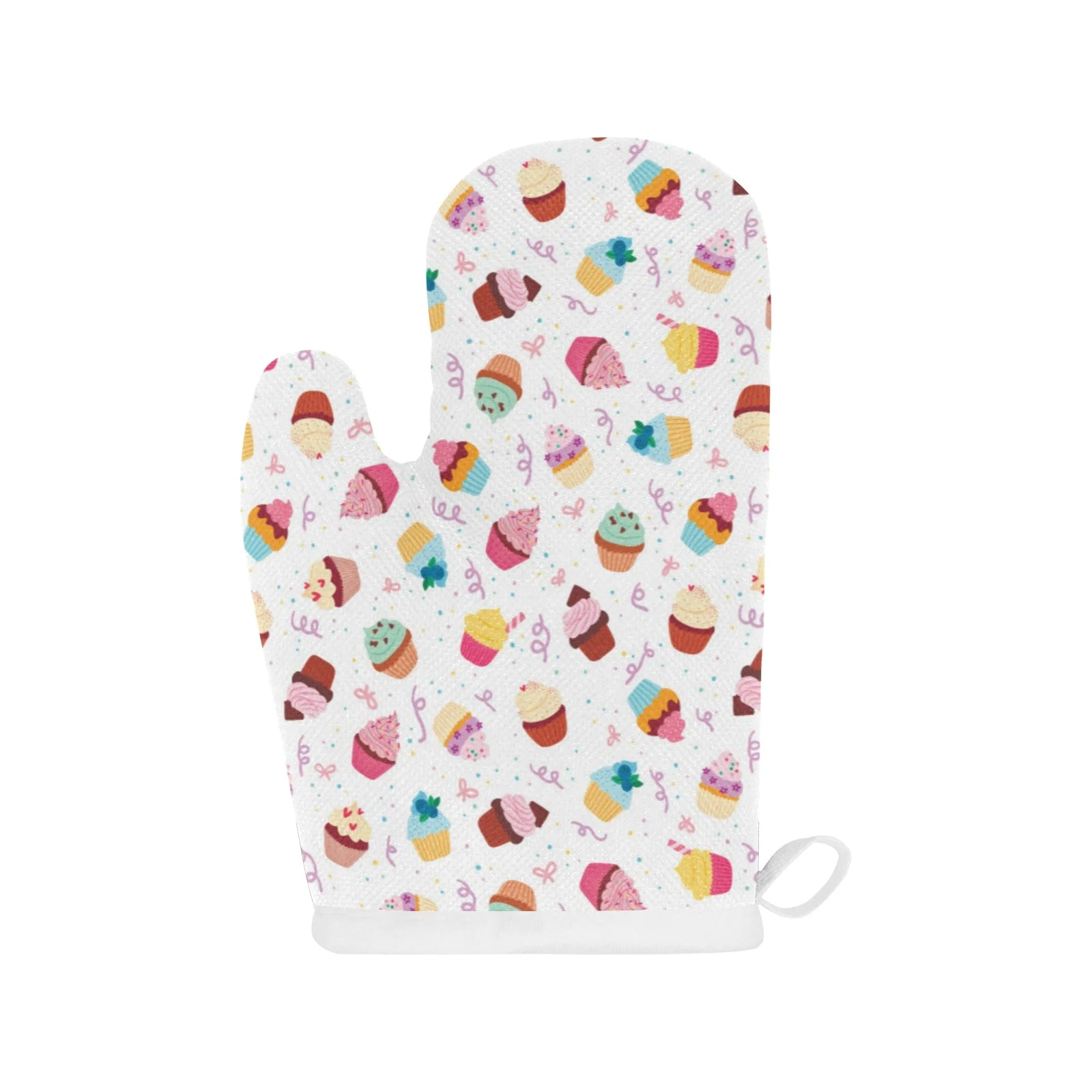 Cake Cupcake Design Pattern Heat Resistant Oven Mitts Pot Holders Set Cake Cupcake Design Pattern Heat Resistant Oven Mitts Pot Holders Set