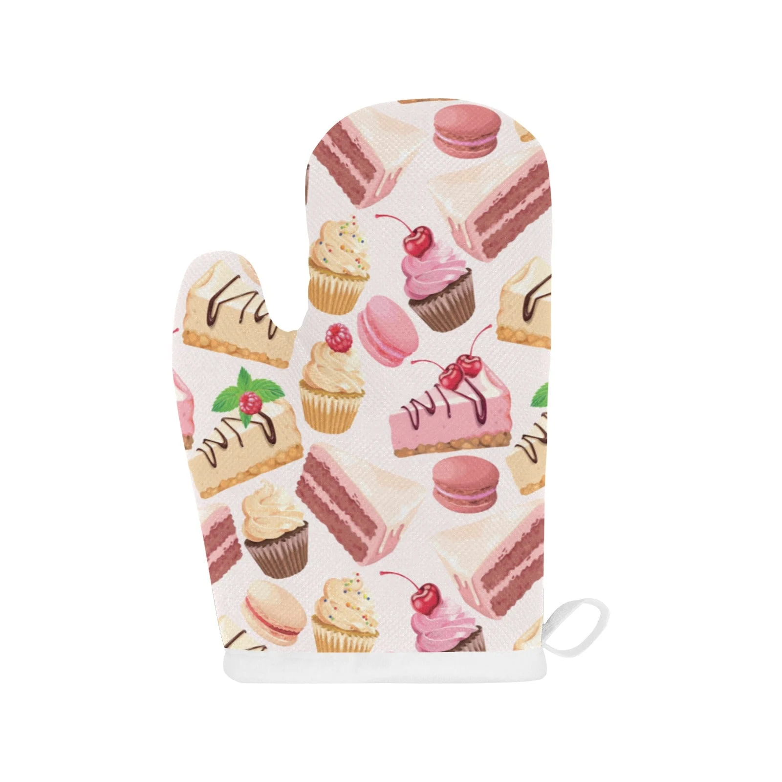 Cake Cupcake Sweets Pattern Heat Resistant Oven Mitts Pot Holders Set Cake Cupcake Sweets Pattern Heat Resistant Oven Mitts Pot Holders Set