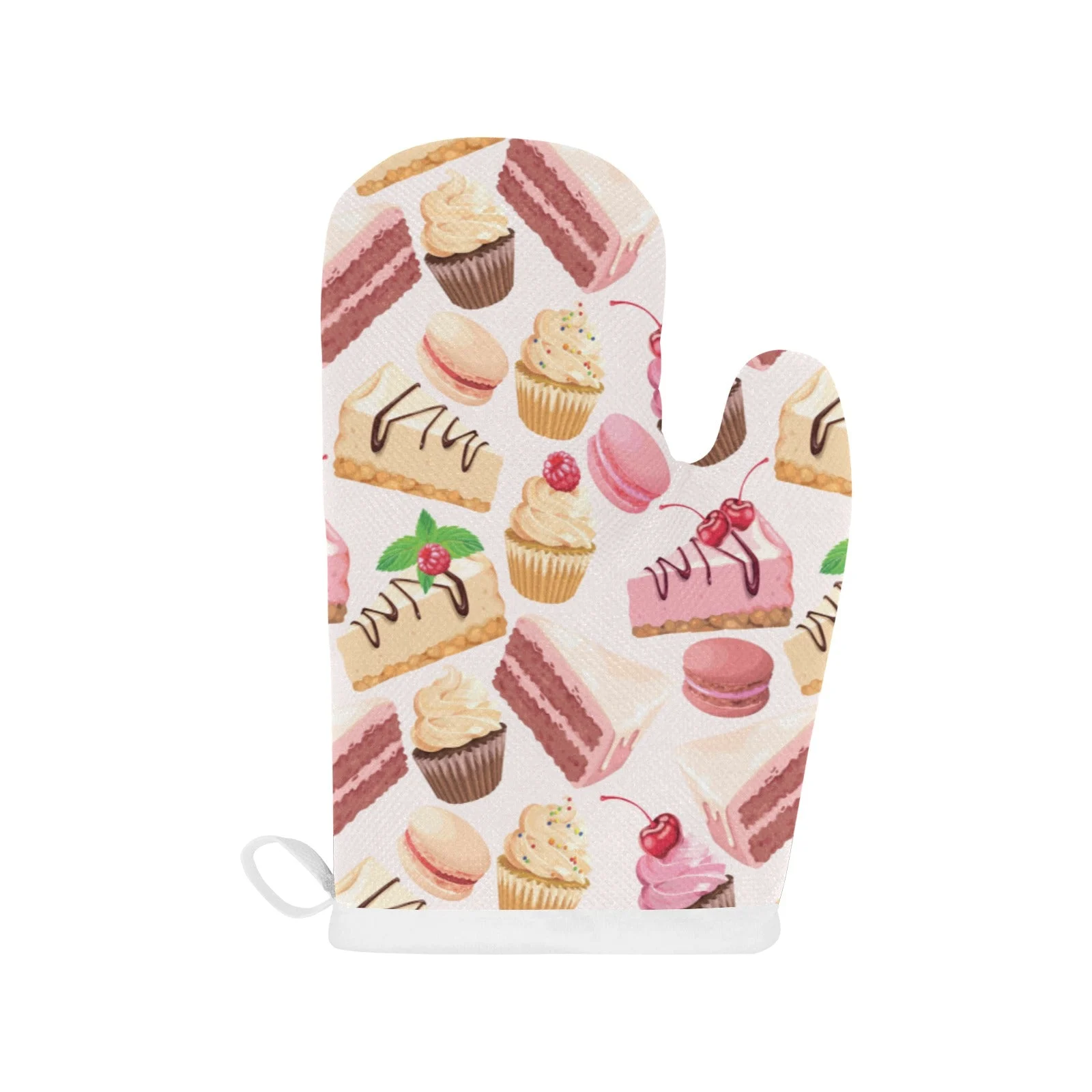 Cake Cupcake Sweets Pattern Heat Resistant Oven Mitts Pot Holders Set Cake Cupcake Sweets Pattern Heat Resistant Oven Mitts Pot Holders Set
