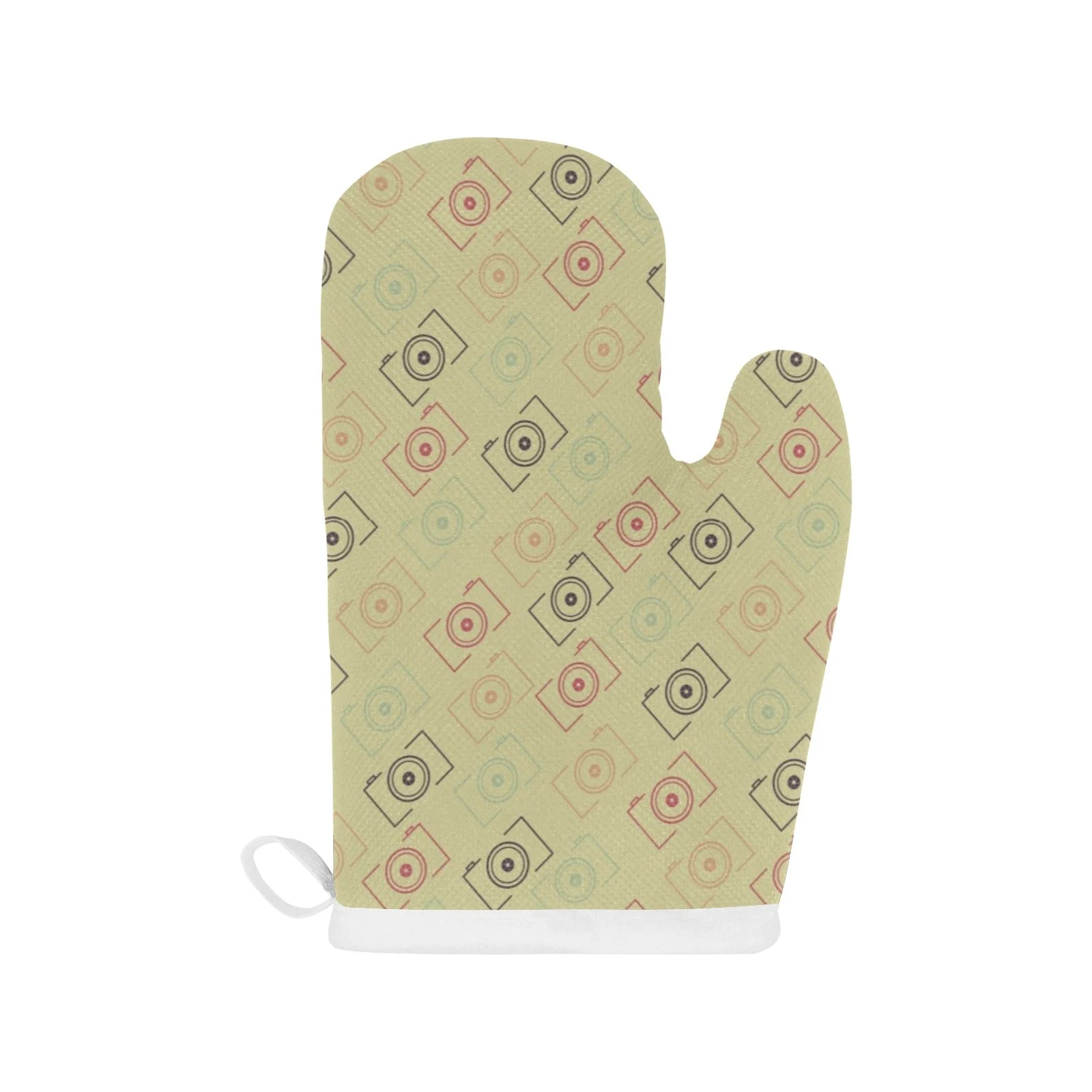 Camera Pattern Print Design 01 Heat Resistant Oven Mitts Pot Holders Set Camera Pattern Print Design 01 Heat Resistant Oven Mitts Pot Holders Set