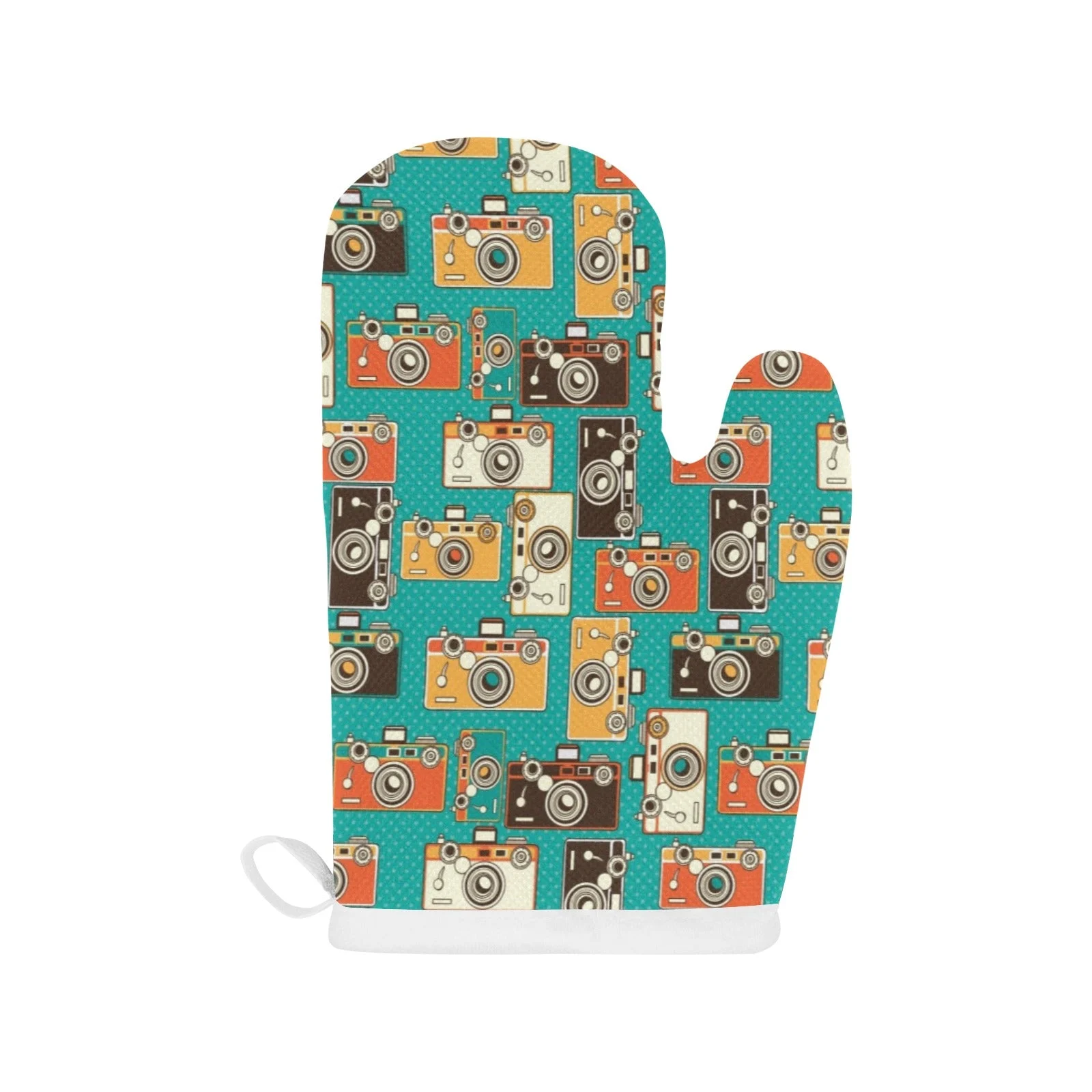 Camera Pattern Print Design 03 Heat Resistant Oven Mitts Pot Holders Set Camera Pattern Print Design 03 Heat Resistant Oven Mitts Pot Holders Set