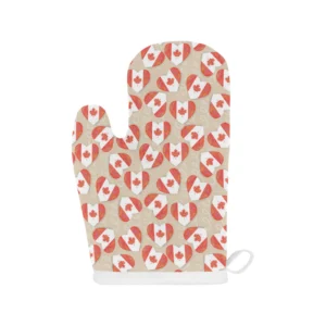 Canada Pattern Print Design 01 Heat Resistant Oven Mitts Pot Holders Set