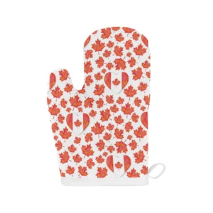 Canada Pattern Print Design 02 Heat Resistant Oven Mitts Pot Holders Set