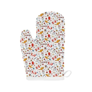 Canada Pattern Print Design 03 Heat Resistant Oven Mitts Pot Holders Set