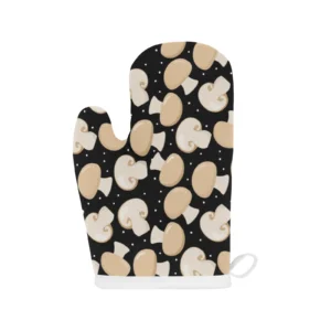 Champignon mushroom pattern Heat Resistant Oven Mitts Pot Holders Set