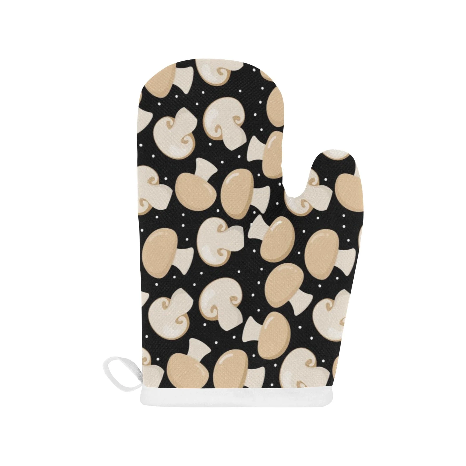 Champignon mushroom pattern Heat Resistant Oven Mitts Pot Holders Set Champignon mushroom pattern Heat Resistant Oven Mitts Pot Holders Set