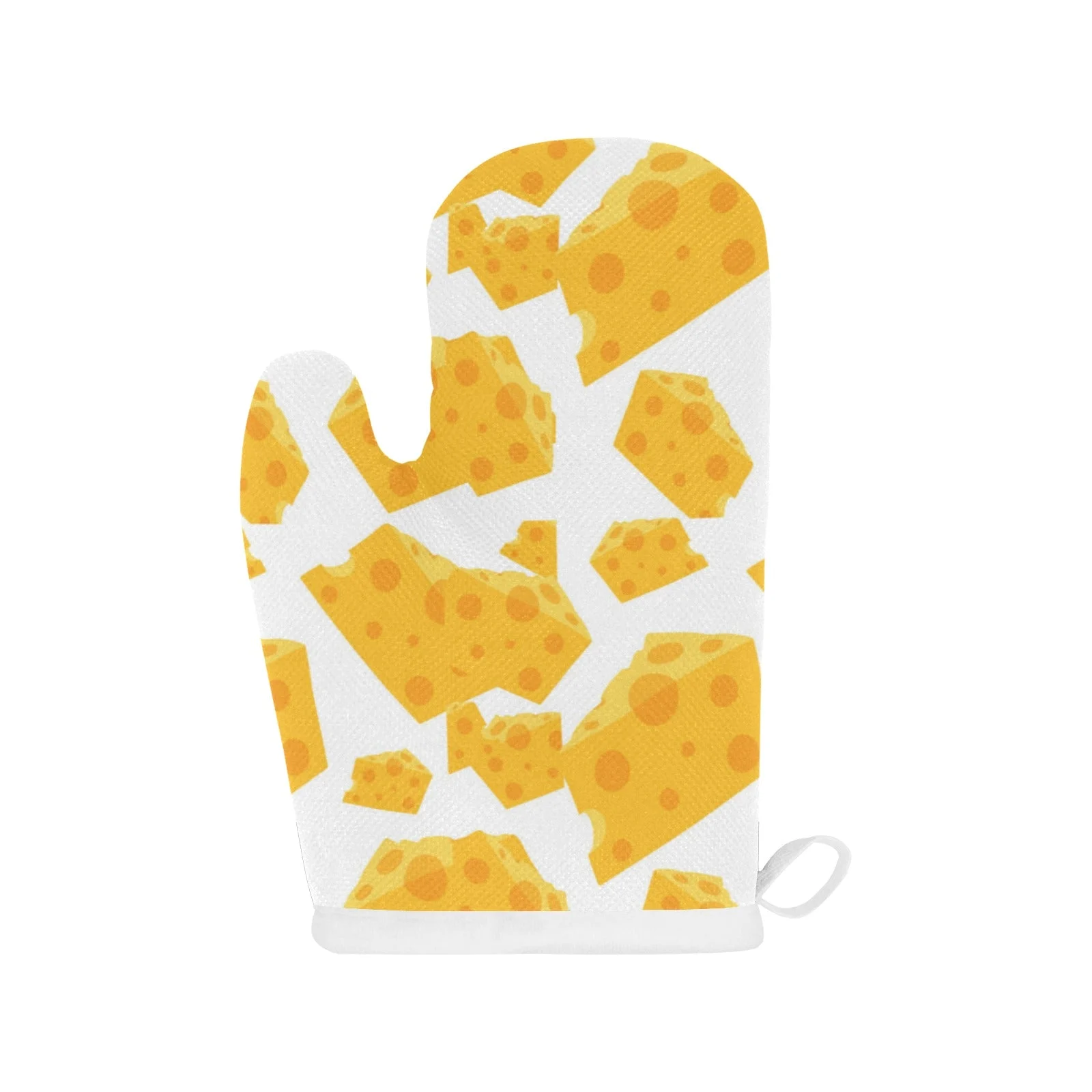 Cheese Slice Pattern Heat Resistant Oven Mitts Pot Holders Set Cheese Slice Pattern Heat Resistant Oven Mitts Pot Holders Set