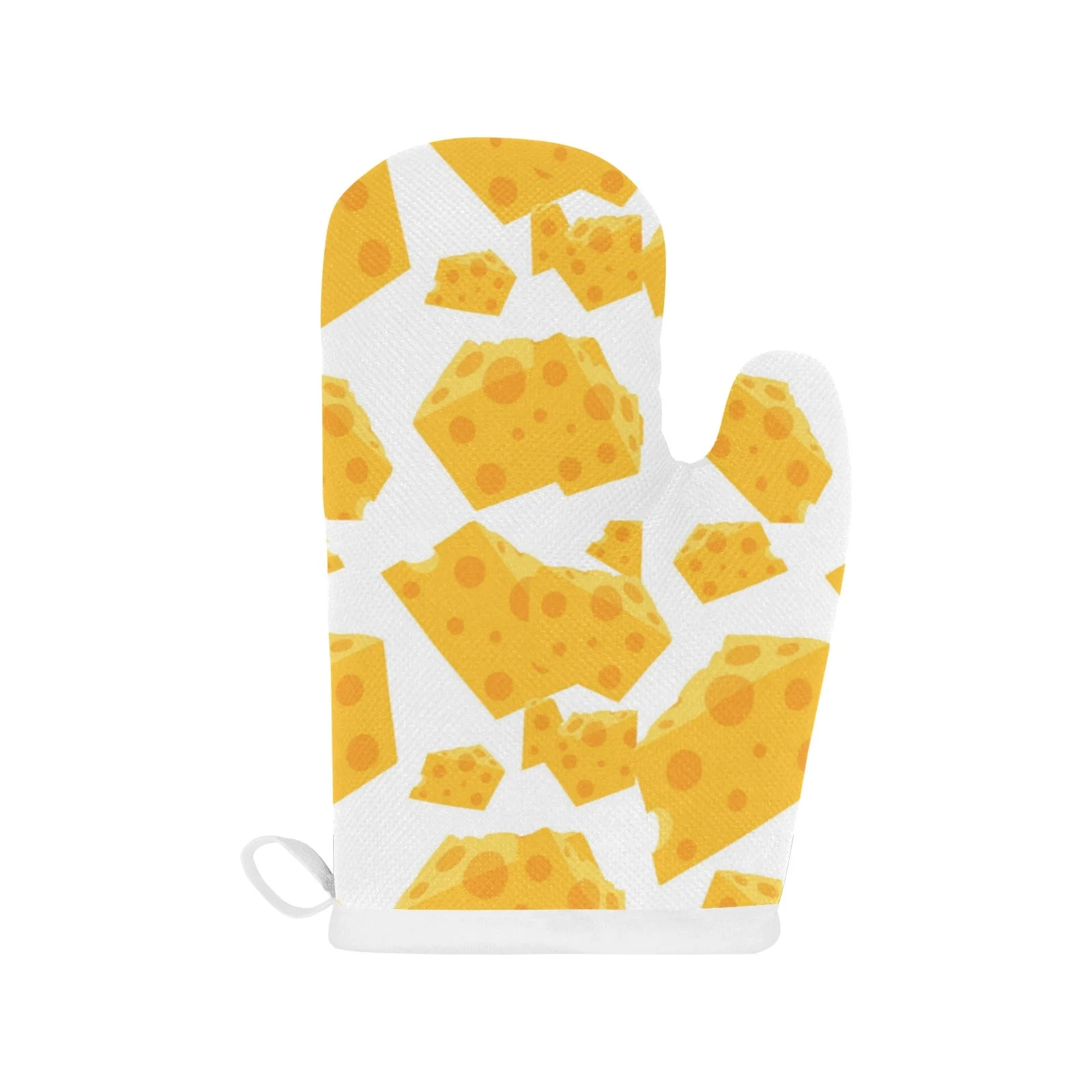 Cheese Slice Pattern Heat Resistant Oven Mitts Pot Holders Set Cheese Slice Pattern Heat Resistant Oven Mitts Pot Holders Set