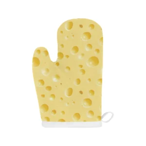 Cheese Texture Heat Resistant Oven Mitts Pot Holders Set