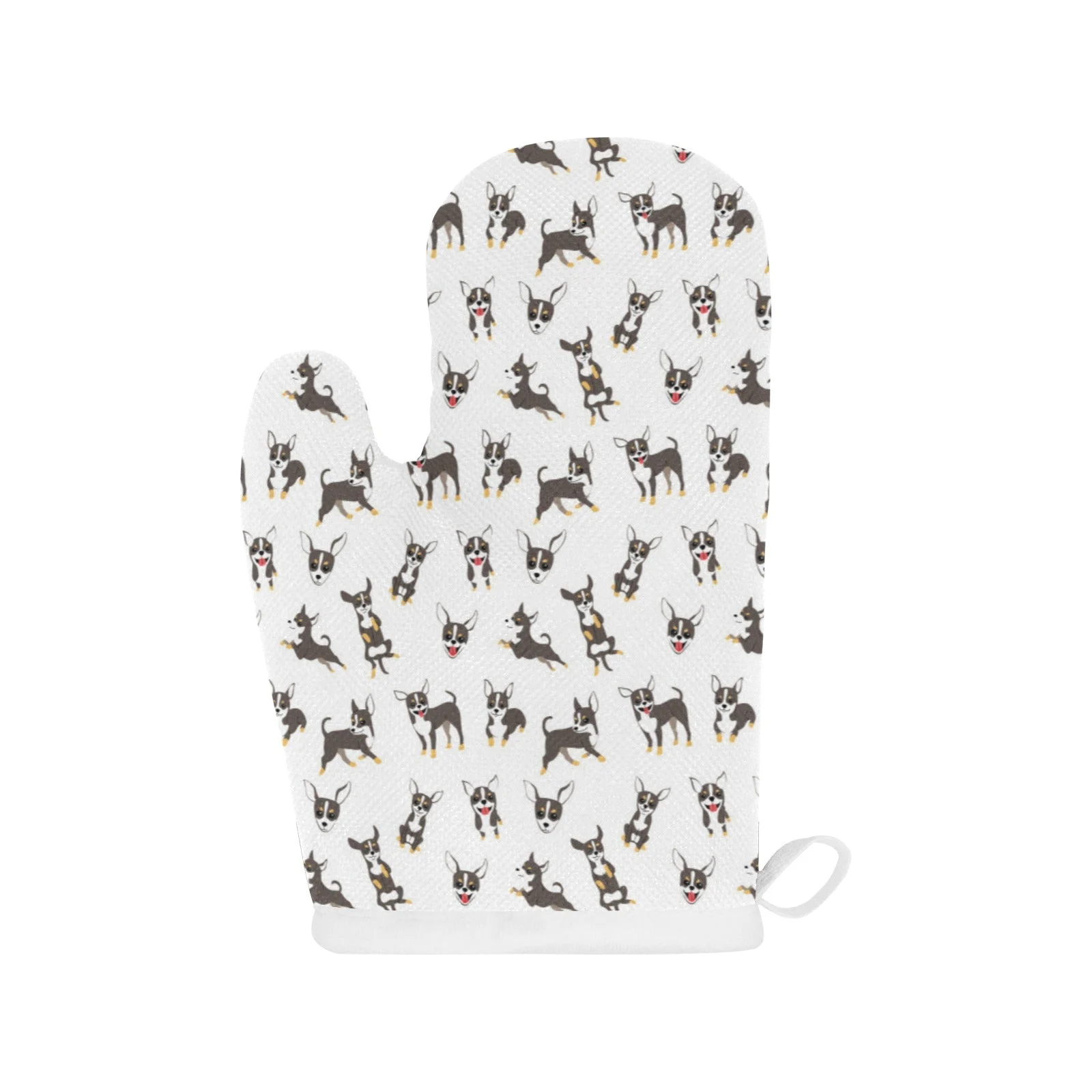 Chihuahua Dog Pattern Heat Resistant Oven Mitts Pot Holders Set Chihuahua Dog Pattern Heat Resistant Oven Mitts Pot Holders Set