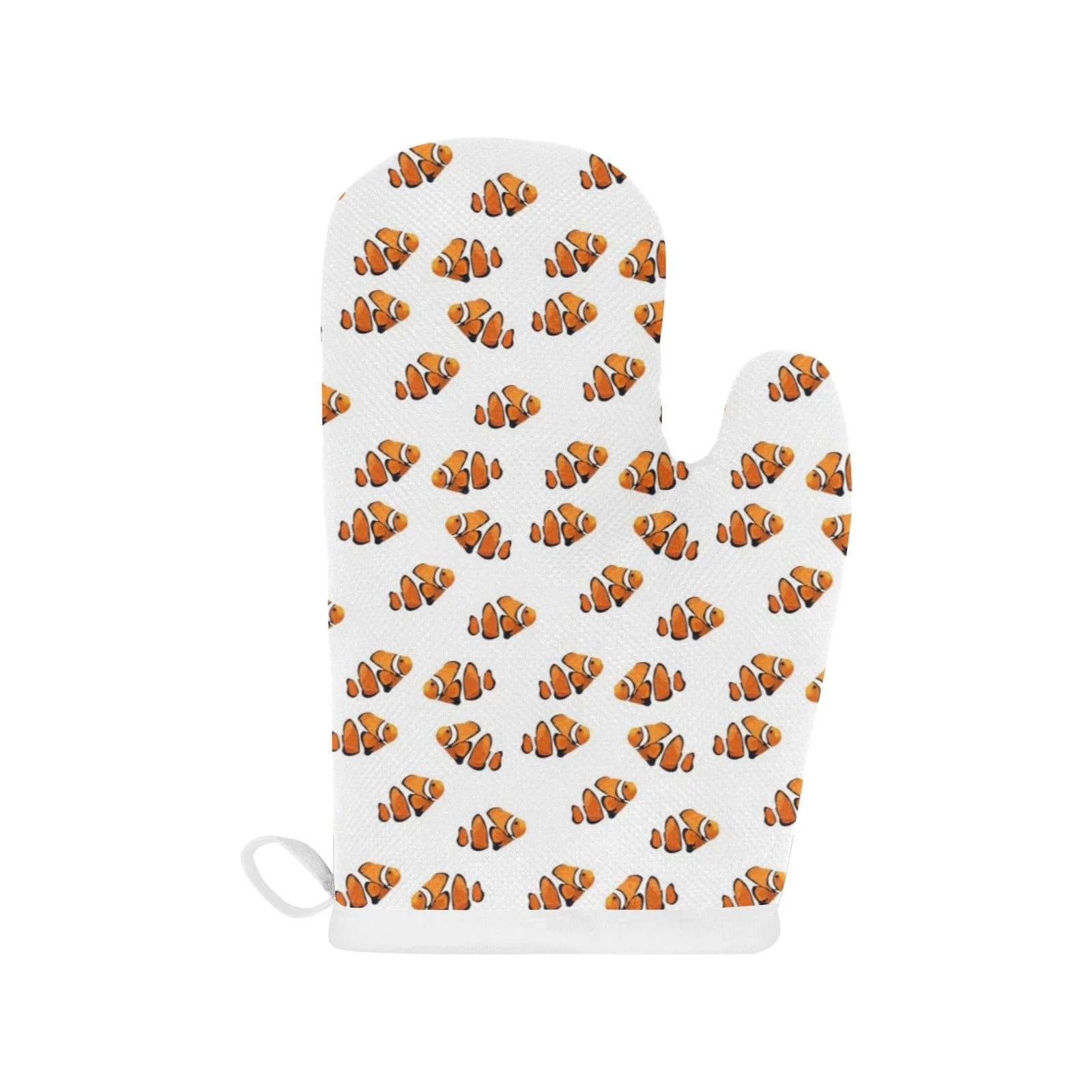 Clown Fish Pattern Print Design 03 Heat Resistant Oven Mitts Pot Holders Set Clown Fish Pattern Print Design 03 Heat Resistant Oven Mitts Pot Holders Set
