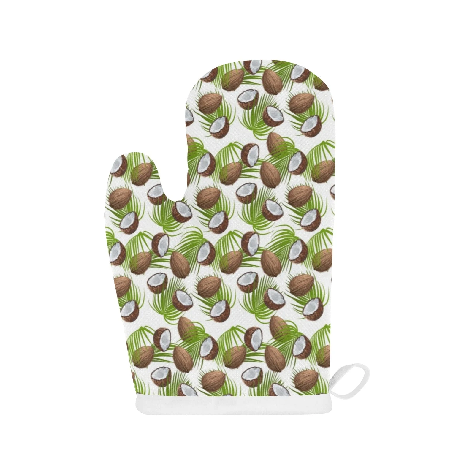 Coconut Pattern Print Design 04 Heat Resistant Oven Mitts Pot Holders Set Coconut Pattern Print Design 04 Heat Resistant Oven Mitts Pot Holders Set