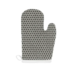 Coffee Bean Abstract Modern Pattern Heat Resistant Oven Mitts Pot Holders Set