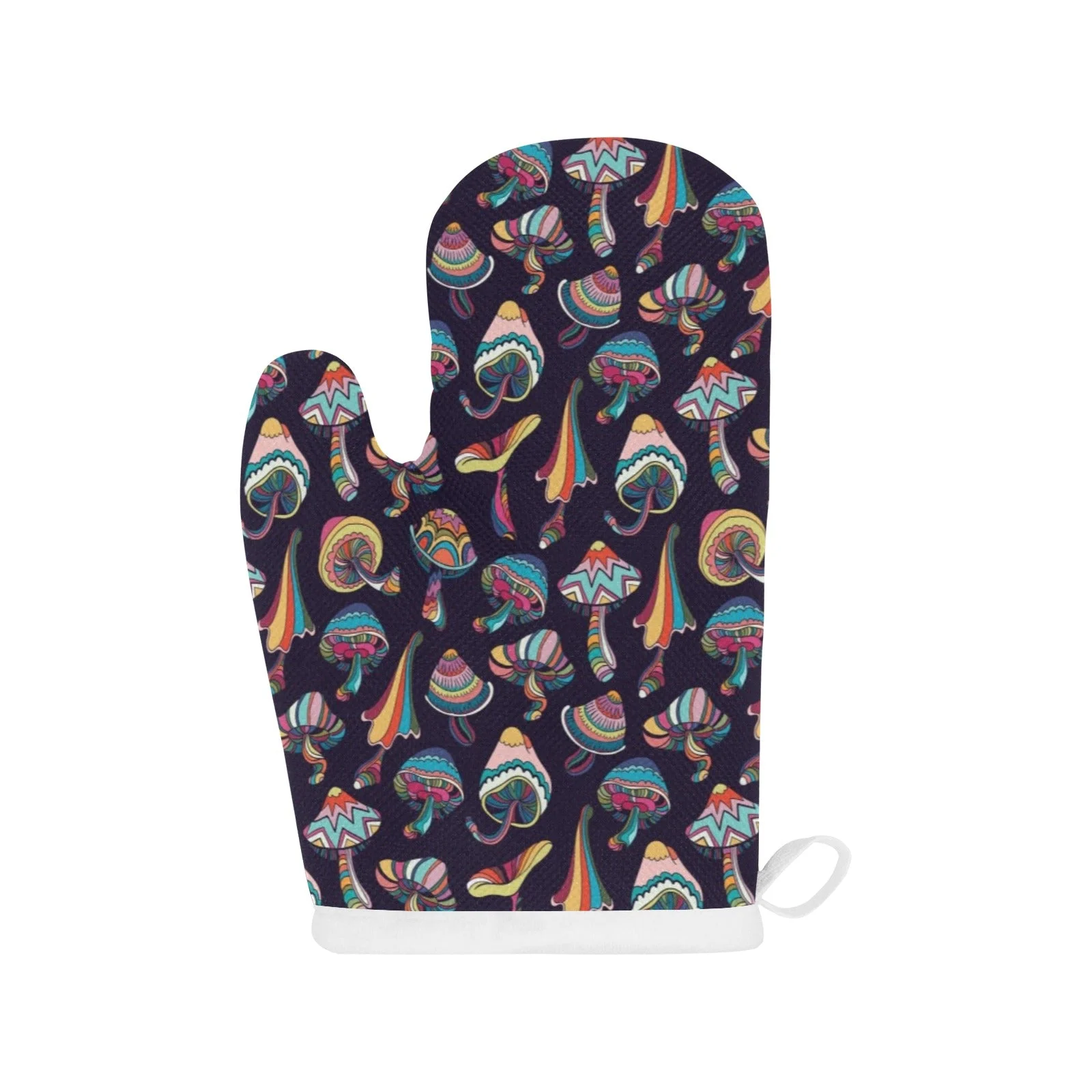 Colorful Mushroom Pattern Heat Resistant Oven Mitts Pot Holders Set Colorful Mushroom Pattern Heat Resistant Oven Mitts Pot Holders Set