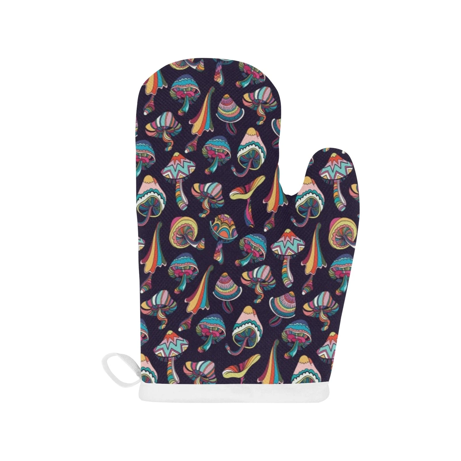 Colorful Mushroom Pattern Heat Resistant Oven Mitts Pot Holders Set Colorful Mushroom Pattern Heat Resistant Oven Mitts Pot Holders Set