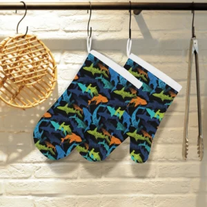 Colorful Shark Heat Resistant Oven Mitts Pot Holders Set