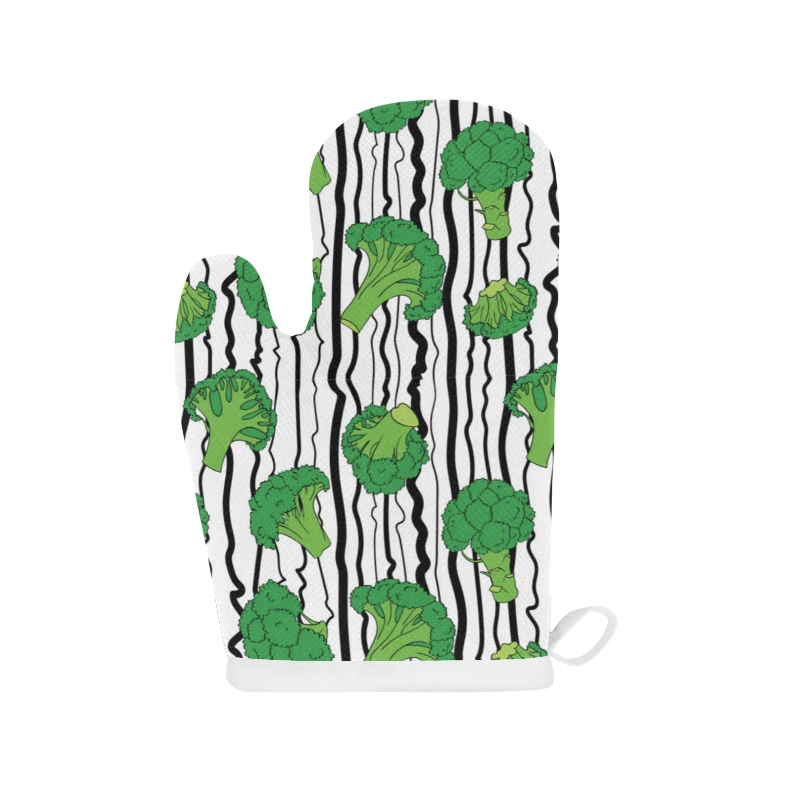 Cool Broccoli Pattern Heat Resistant Oven Mitts Pot Holders Set Cool Broccoli Pattern Heat Resistant Oven Mitts Pot Holders Set