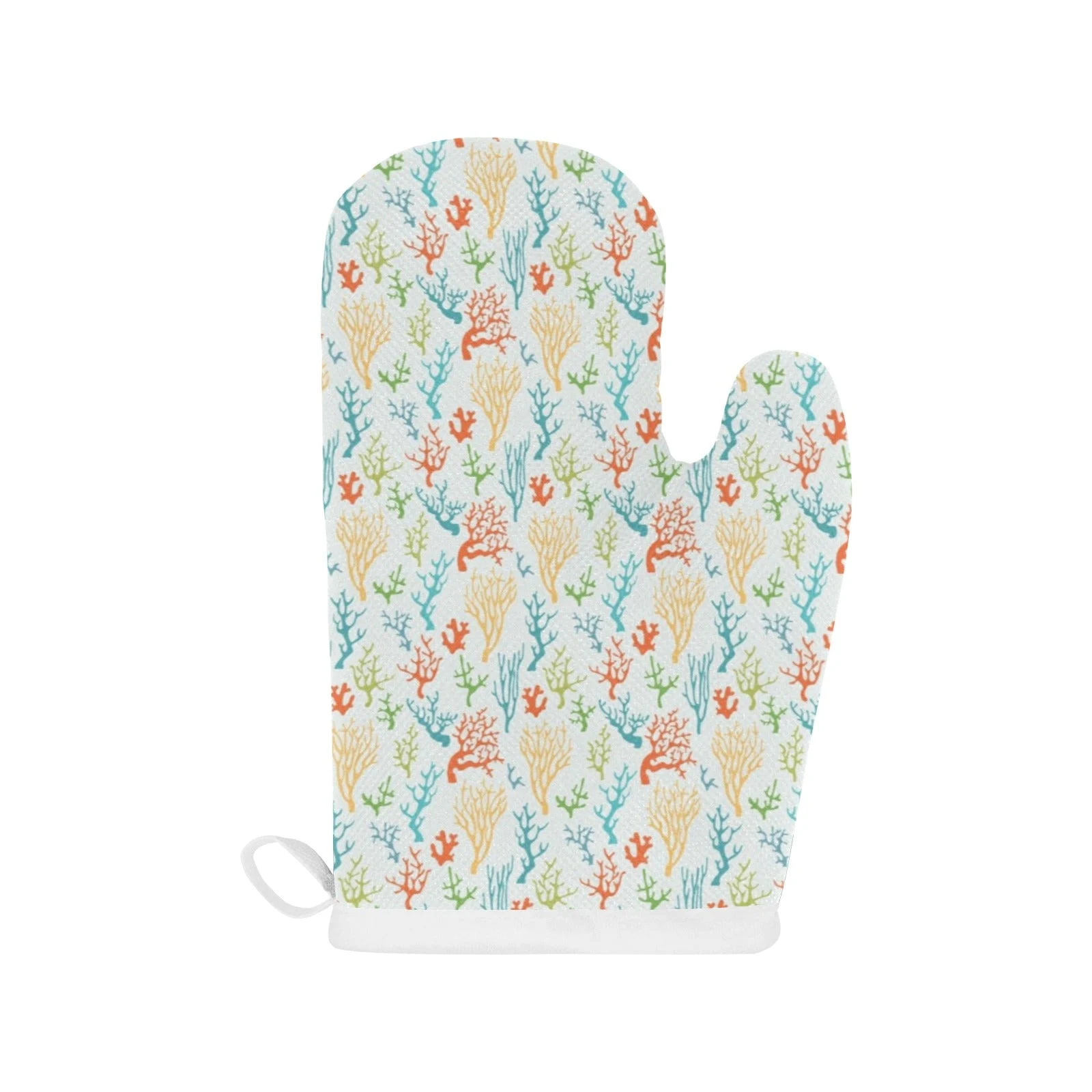Coral Reef Pattern Print Design 02 Heat Resistant Oven Mitts Pot Holders Set Coral Reef Pattern Print Design 02 Heat Resistant Oven Mitts Pot Holders Set