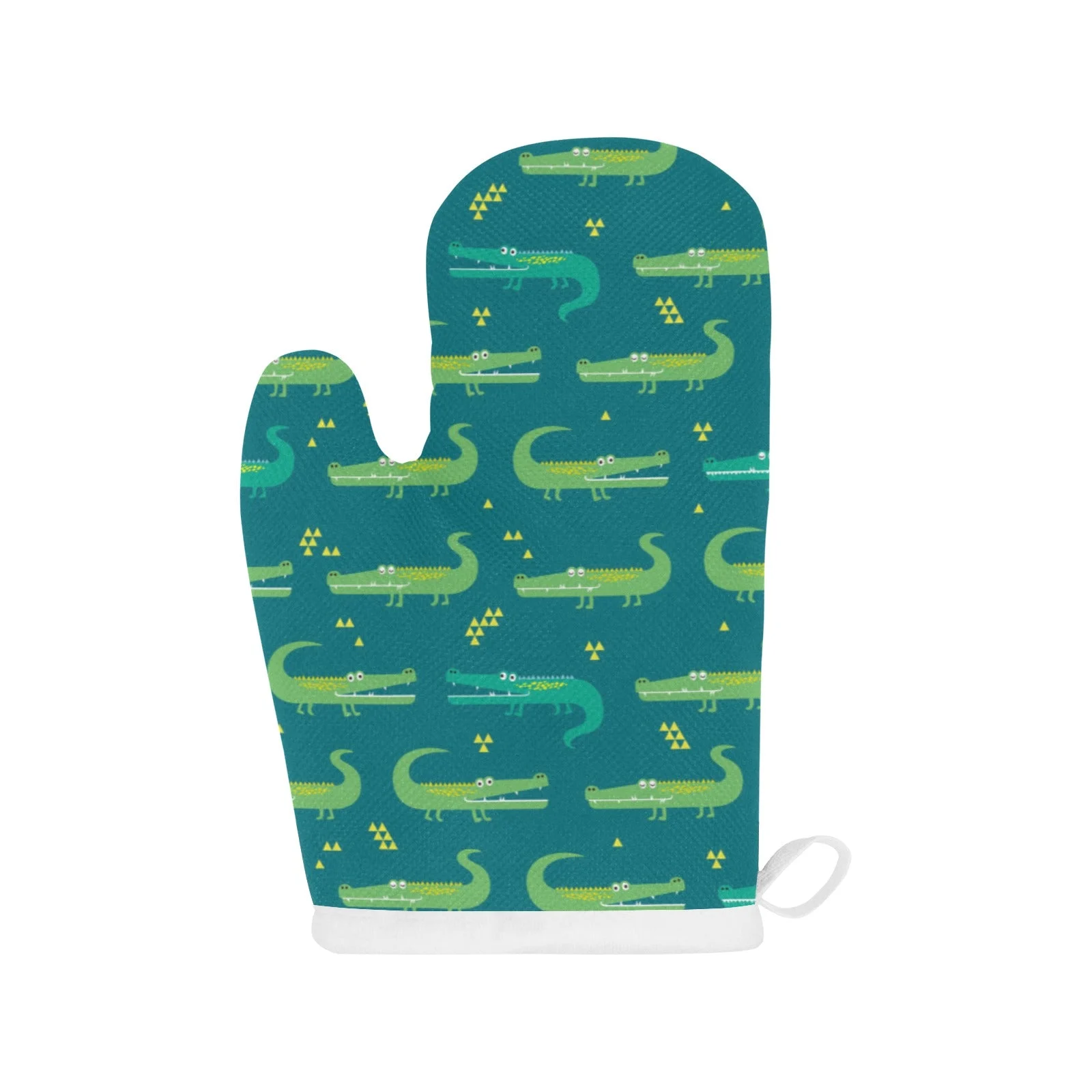 Crocodile Pattern Heat Resistant Oven Mitts Pot Holders Set Crocodile Pattern Heat Resistant Oven Mitts Pot Holders Set
