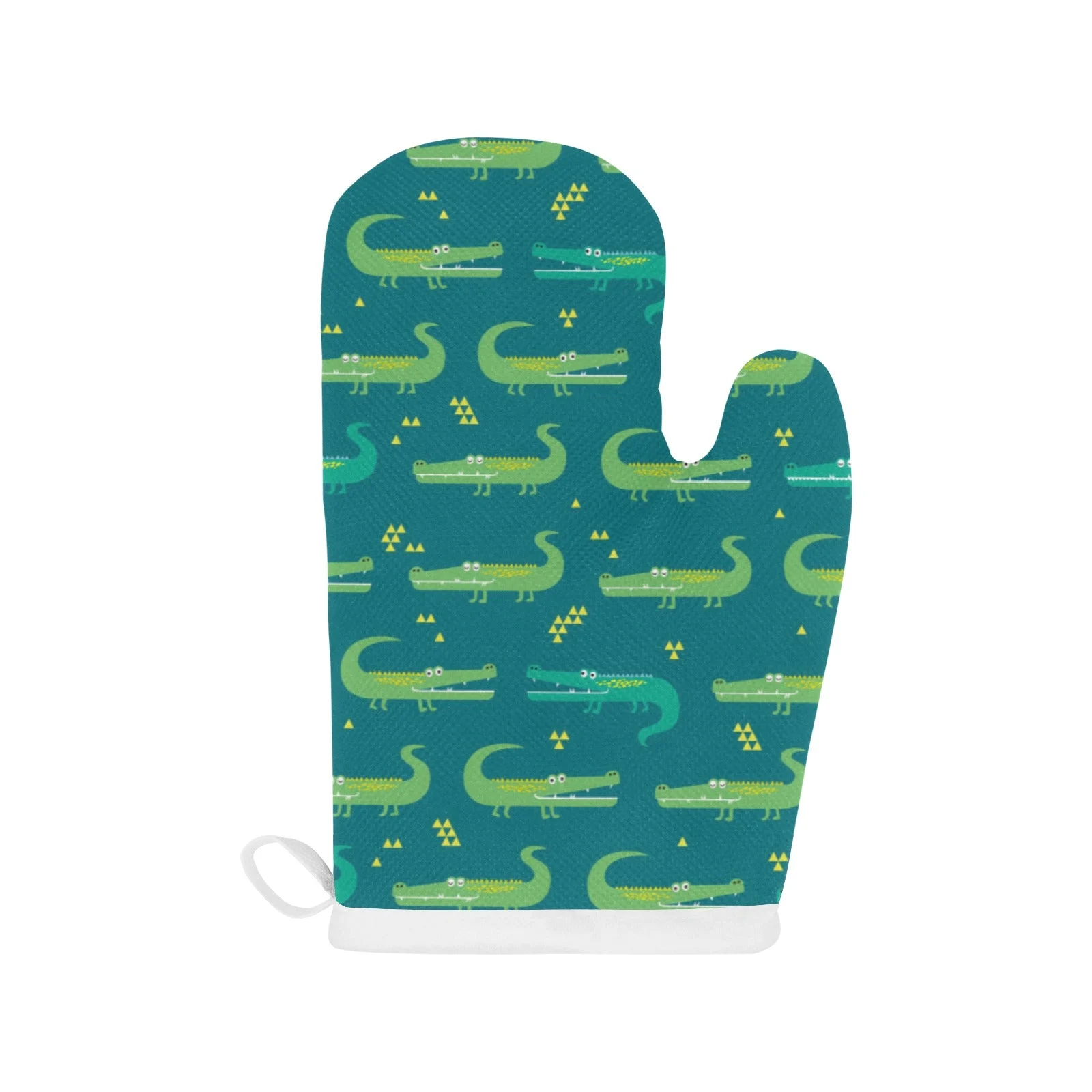 Crocodile Pattern Heat Resistant Oven Mitts Pot Holders Set Crocodile Pattern Heat Resistant Oven Mitts Pot Holders Set