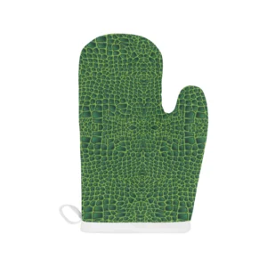 Crocodile Skin Printed Heat Resistant Oven Mitts Pot Holders Set