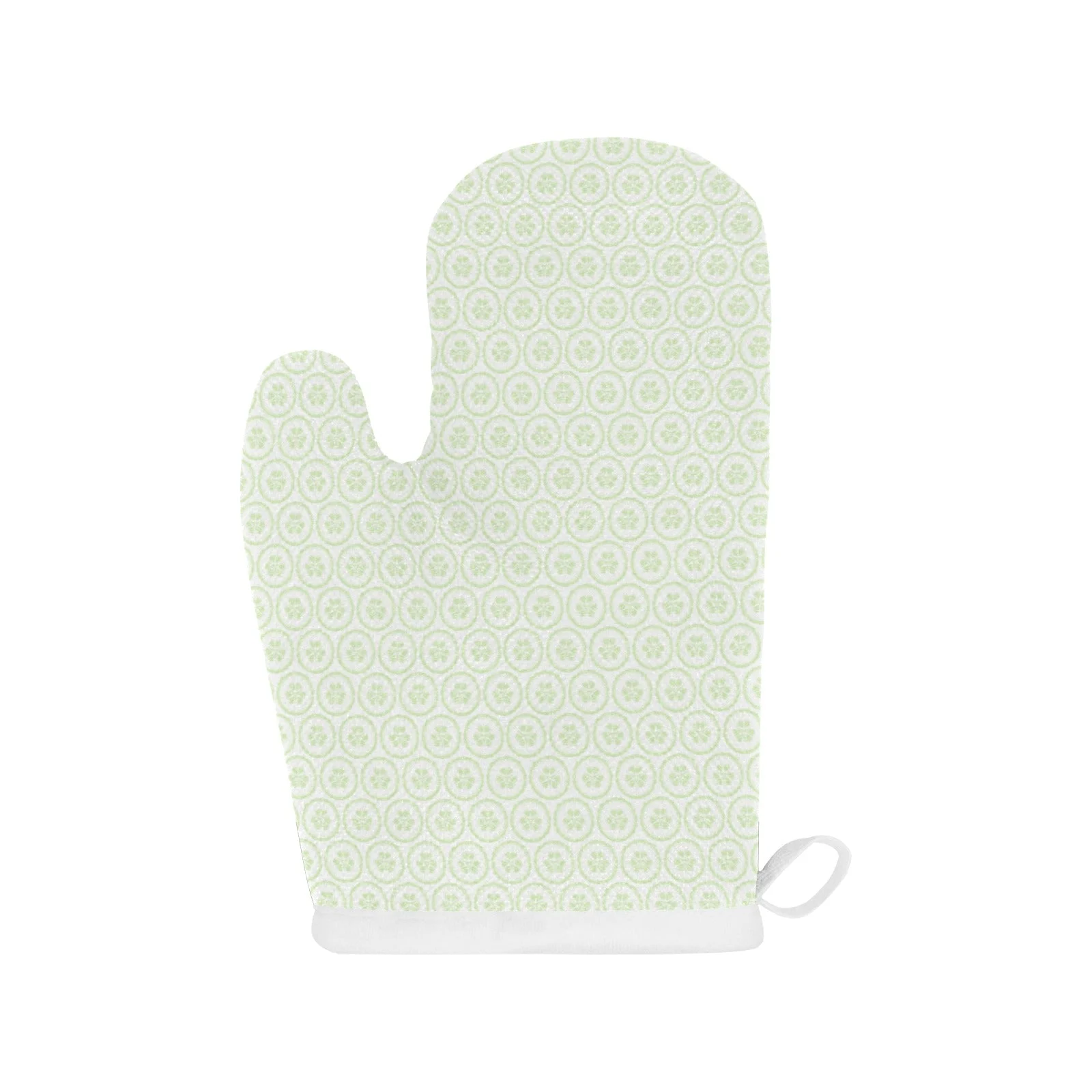 Cucumber Pattern Background Heat Resistant Oven Mitts Pot Holders Set Cucumber Pattern Background Heat Resistant Oven Mitts Pot Holders Set