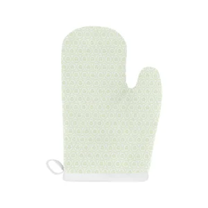 Cucumber Pattern Background Heat Resistant Oven Mitts Pot Holders Set