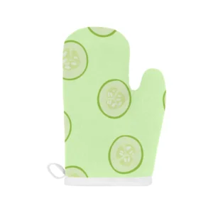 Cucumber Pattern Heat Resistant Oven Mitts Pot Holders Set