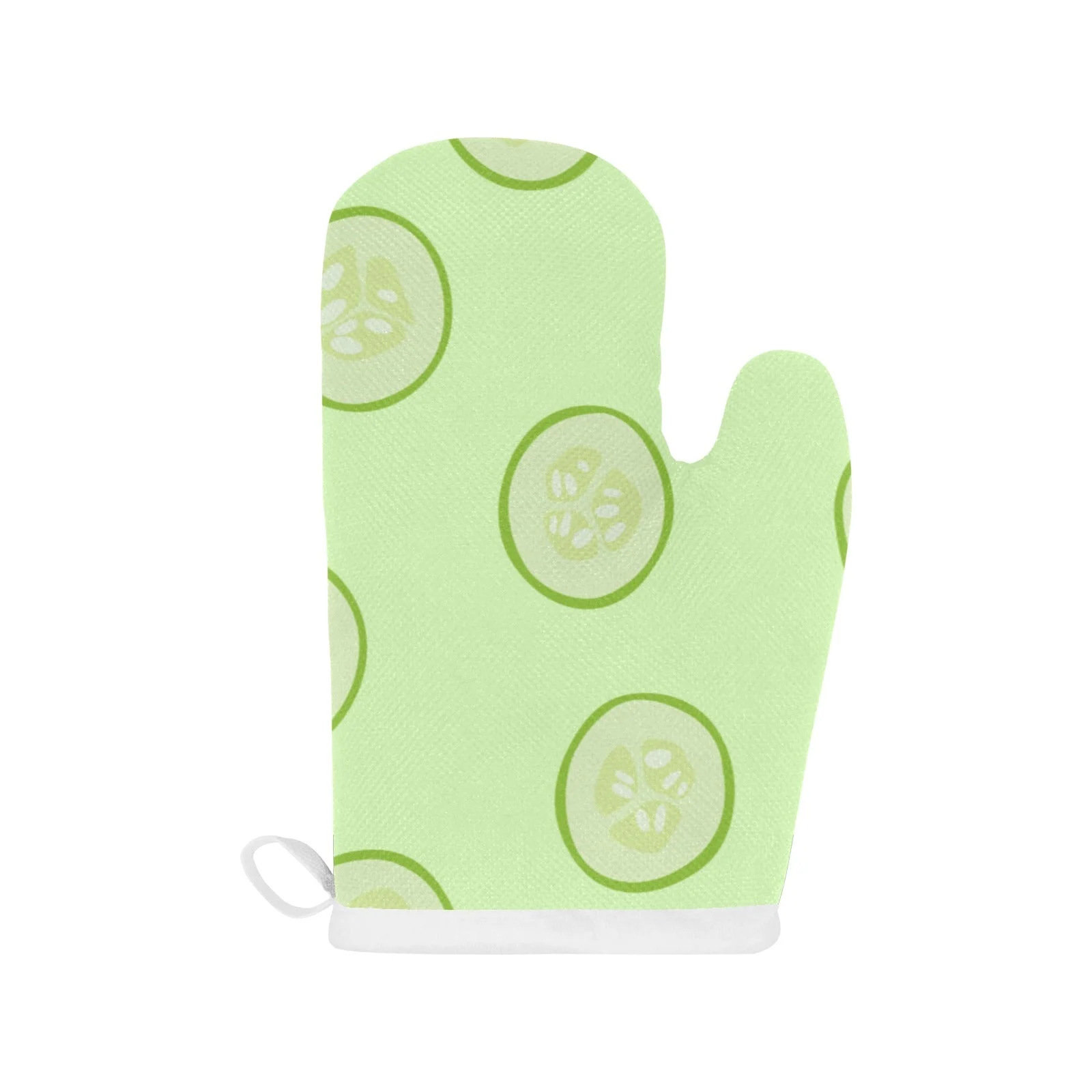 Cucumber Pattern Heat Resistant Oven Mitts Pot Holders Set Cucumber Pattern Heat Resistant Oven Mitts Pot Holders Set