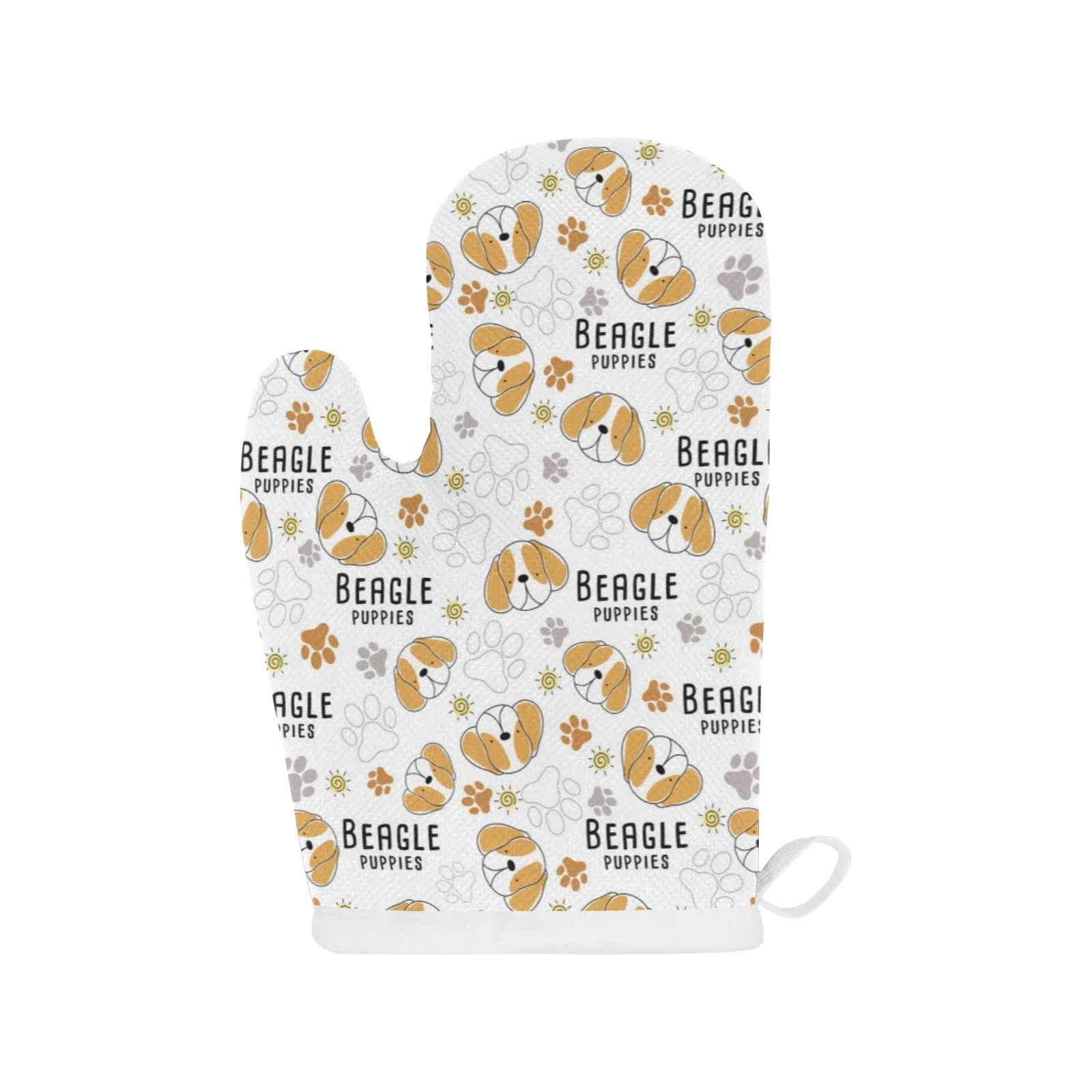 Cute Beagle Dog Pattern Background Heat Resistant Oven Mitts Pot Holders Set Cute Beagle Dog Pattern Background Heat Resistant Oven Mitts Pot Holders Set