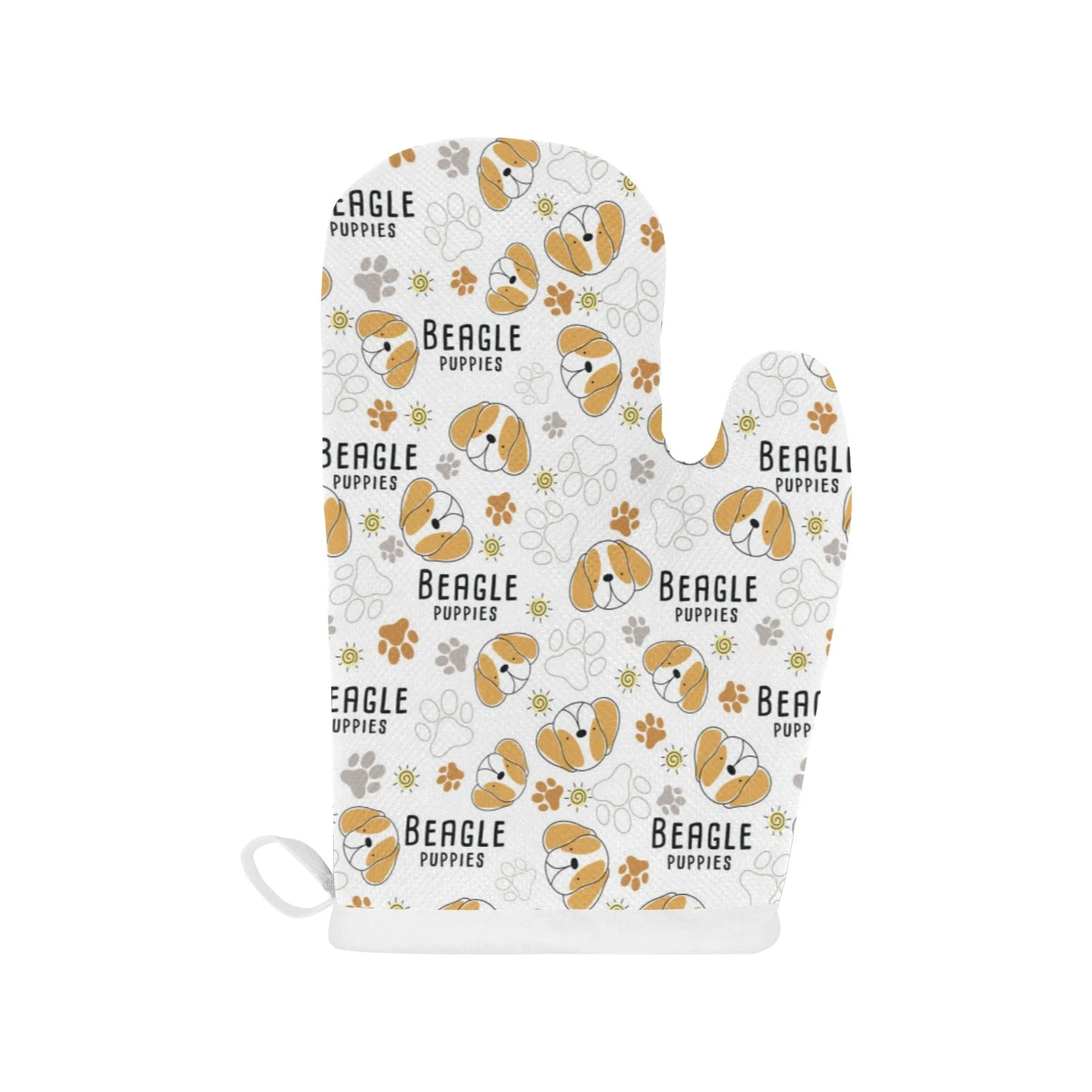 Cute Beagle Dog Pattern Background Heat Resistant Oven Mitts Pot Holders Set Cute Beagle Dog Pattern Background Heat Resistant Oven Mitts Pot Holders Set