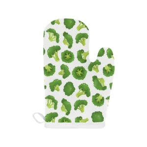 Cute Broccoli Pattern Heat Resistant Oven Mitts Pot Holders Set