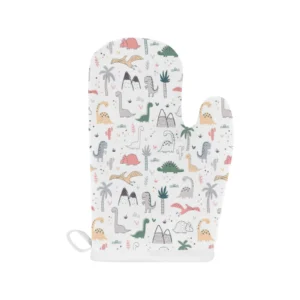 Cute Cartoon Dinosaurs Tree Pattern Heat Resistant Oven Mitts Pot Holders Set